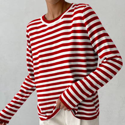 Pull rayé élégant pour femme