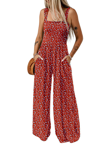 Combinaison élégante pour femme motif floral été