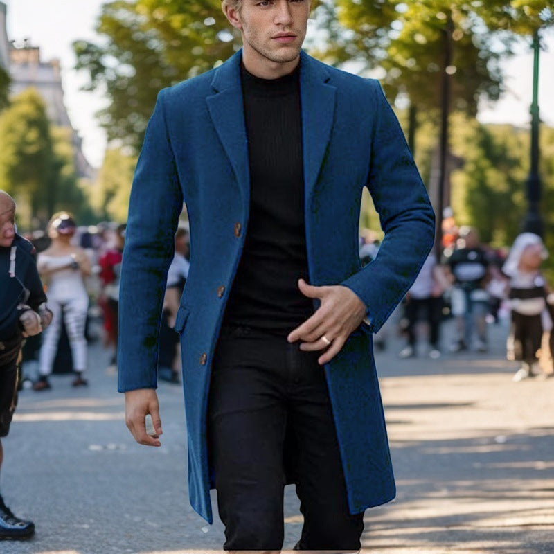 Manteau homme Design élégant Coupe noire