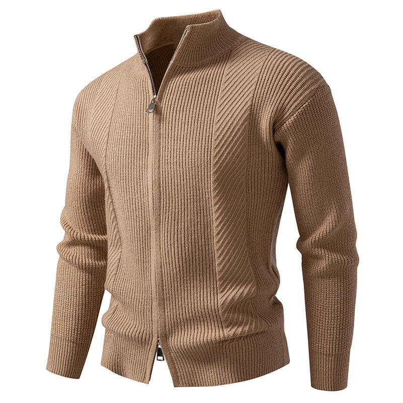 Gilet homme moderne col montant fermeture éclair
