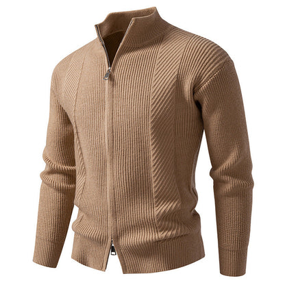 Gilet homme moderne col montant fermeture éclair