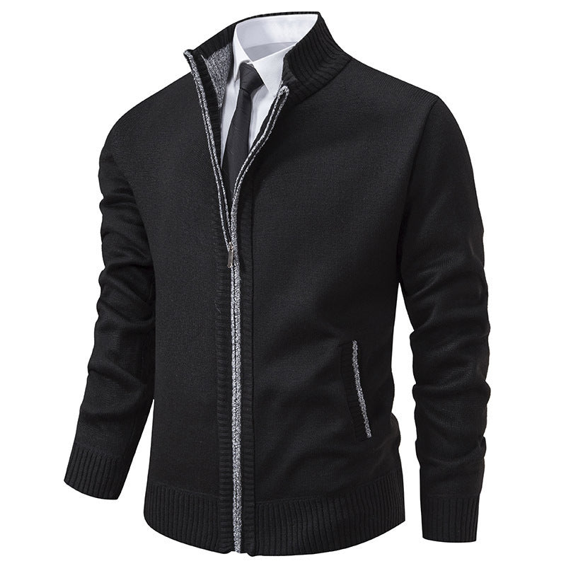 Veste de sport homme Col montant Fermeture éclair Moderne