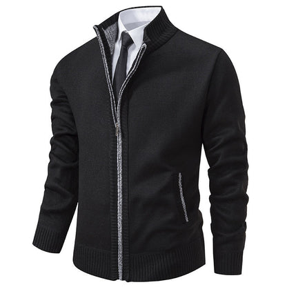 Veste de sport homme Col montant Fermeture éclair Moderne