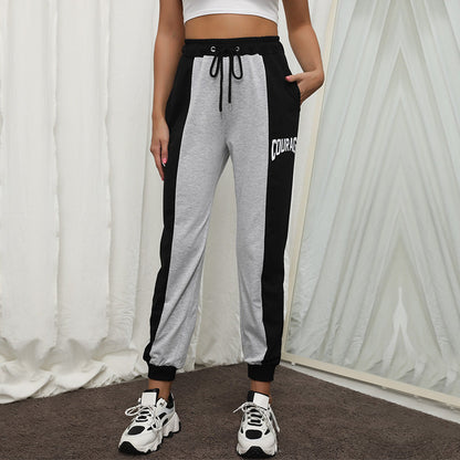 Pantalon de jogging de sport élastique avec poches pour femmes