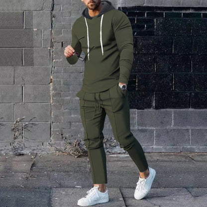 Ensemble de sport pour hommes : Sweat à capuche, pantalon de jogging, tendance