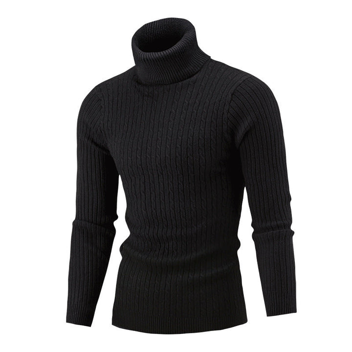 Pull à col roulé pour homme Tricot de luxe de haute qualité