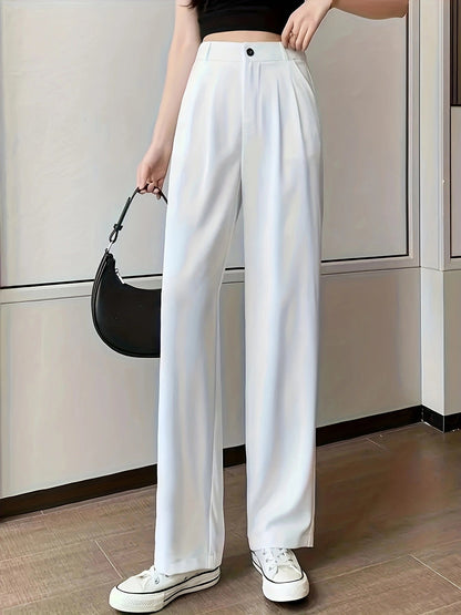 Pantalon femme taille haute Confortable Élégant