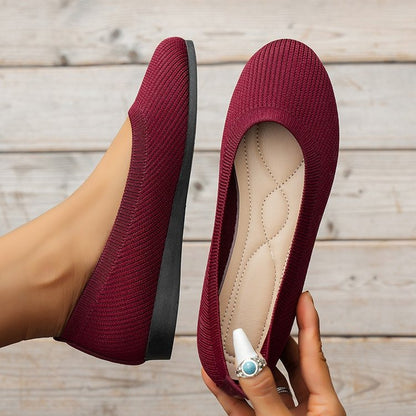 Chaussures tricotées pour femmes Élastiques Confortables