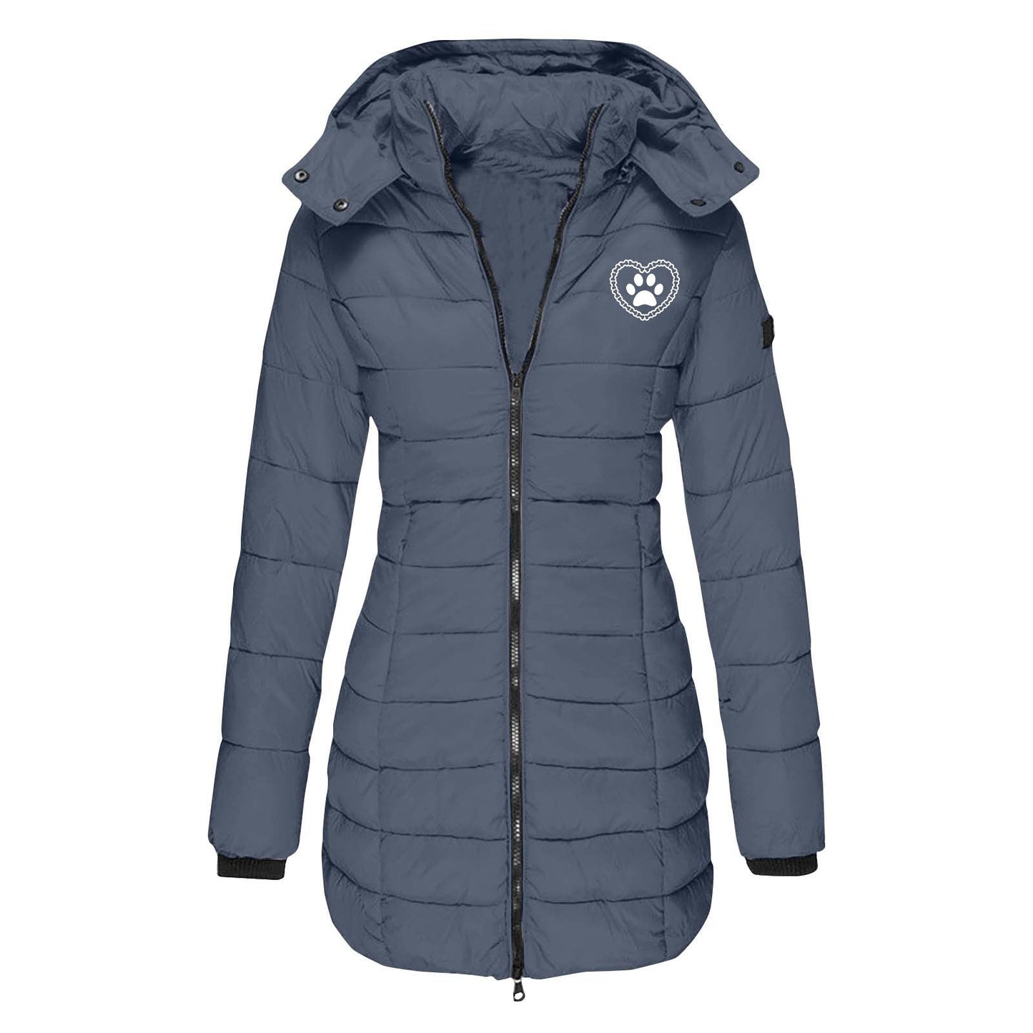 Veste mi-saison doublée à capuche pour femmes