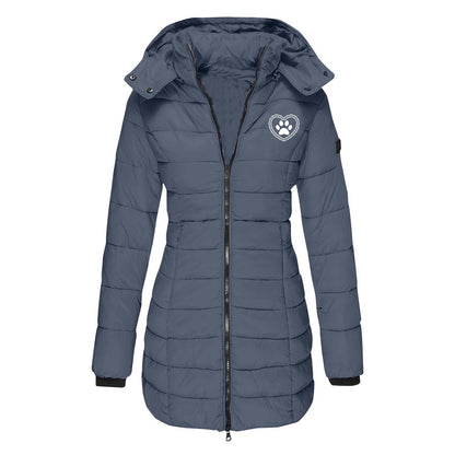Veste mi-saison doublée à capuche pour femmes