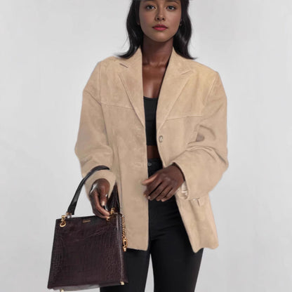 Veste en daim pour femme Style tendance