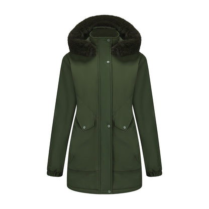 Parka femme imperméable col douillet