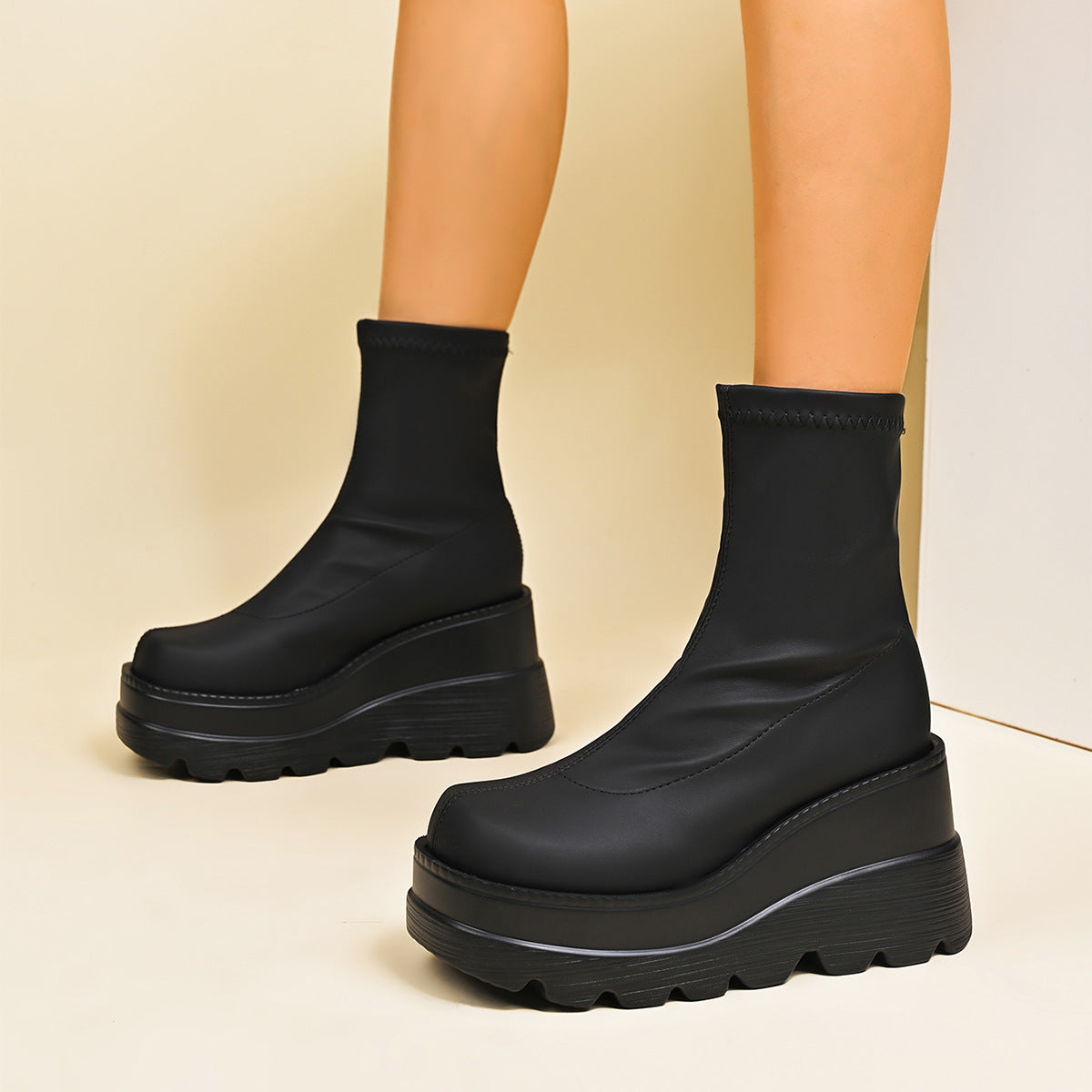 Bottines à plateau haut pour femmes