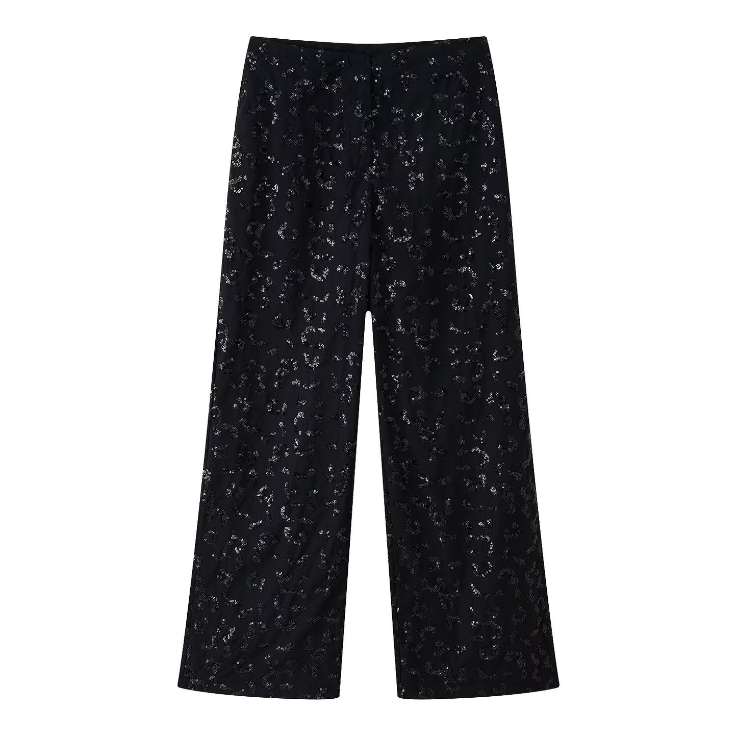 Pantalon élégant en dentelle à motifs floraux pour femmes