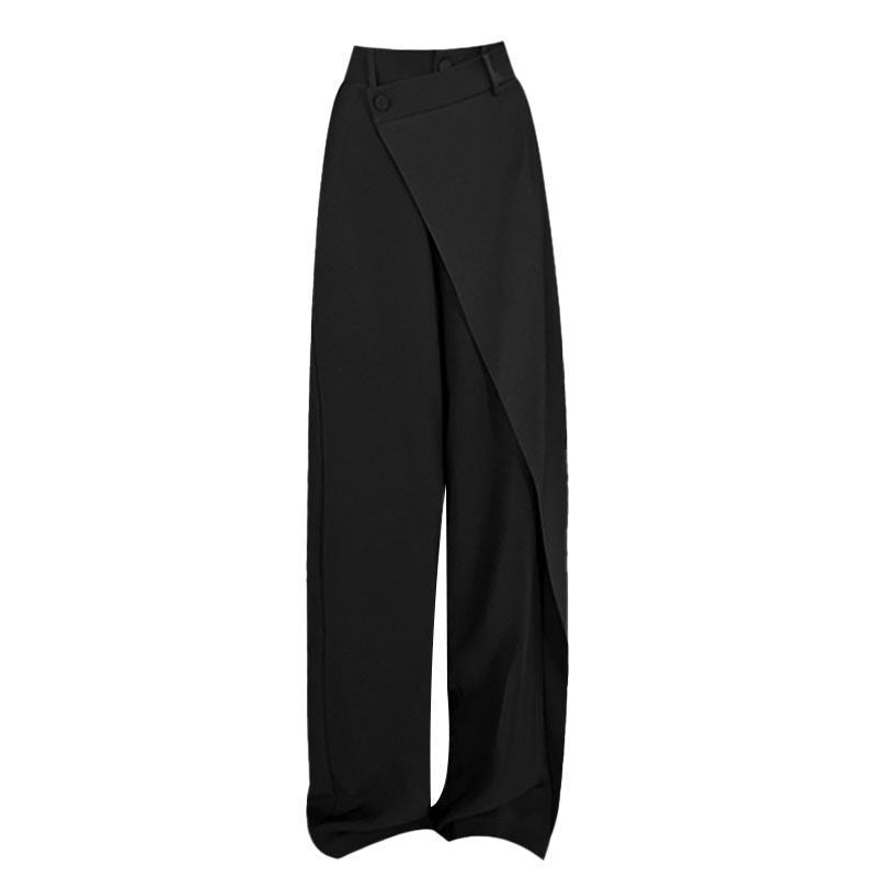 Pantalon femme élégant style palazzo large