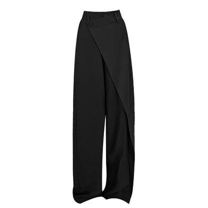 Pantalon femme élégant style palazzo large