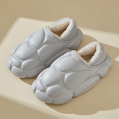 Chaussons antidérapants doux doublés pour femmes