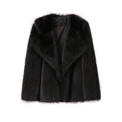 Veste femme en fausse fourrure élégante douce coupe