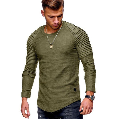 T-shirt homme manches longues Design structuré Élégant