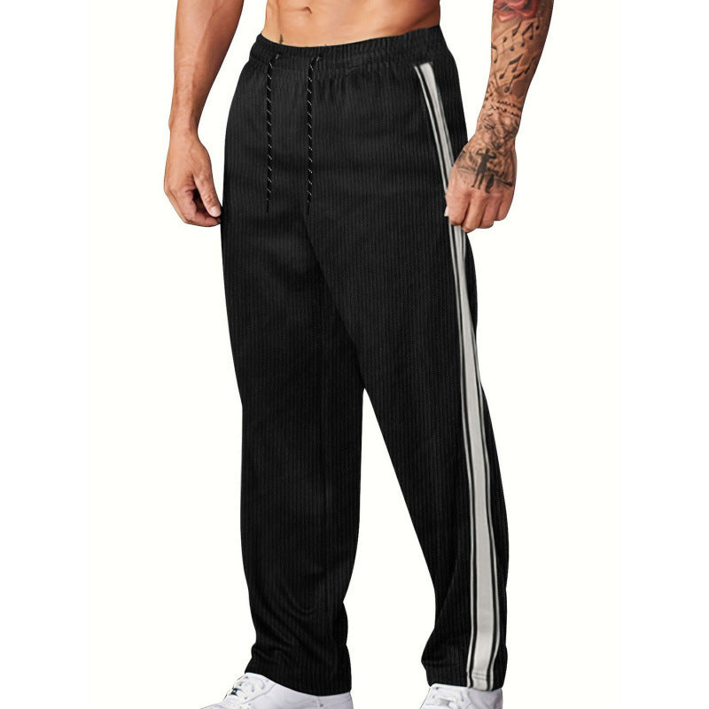 Pantalon de sport homme à rayures au design moderne