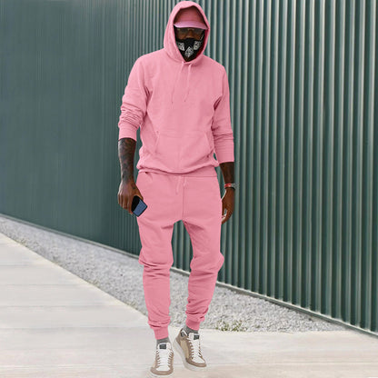 Survêtement de sport pour hommes, sweat à capuche, jogging, confortable