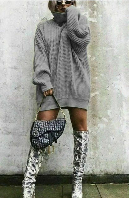 Pull en maille gaufre oversize tendance pour femme