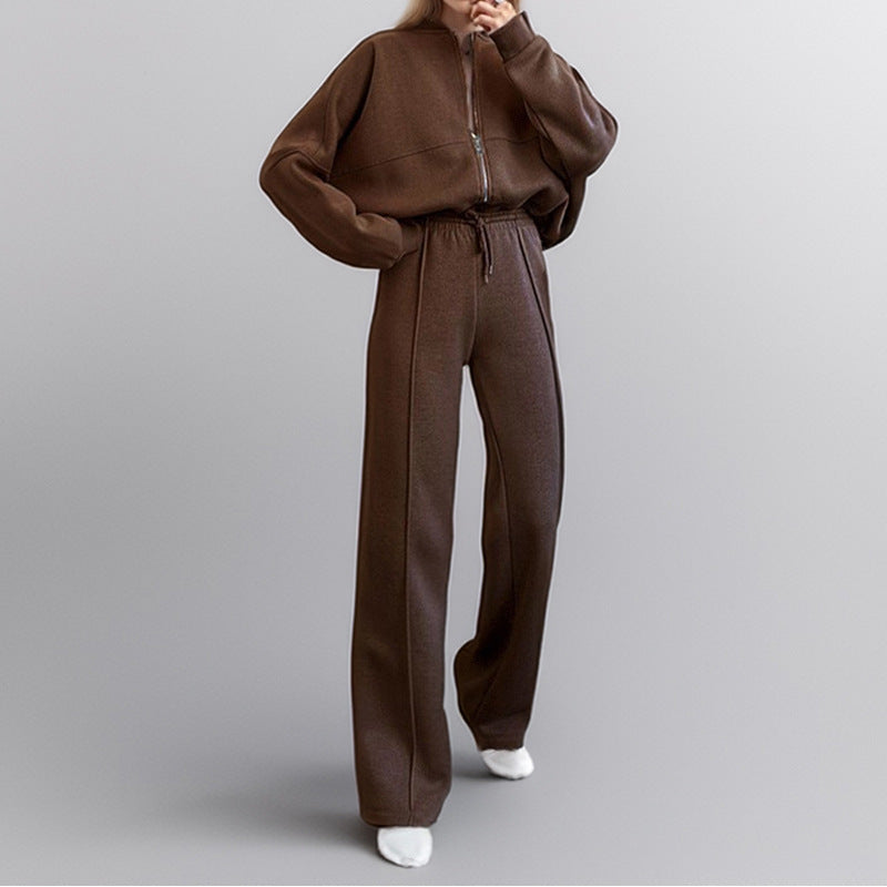 Ensemble Loisirs Femme Confortable Pantalon Zippé