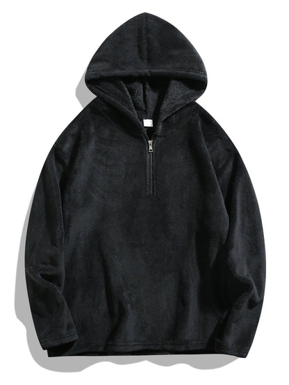 Sweat à capuche en micropolaire douce pour femme