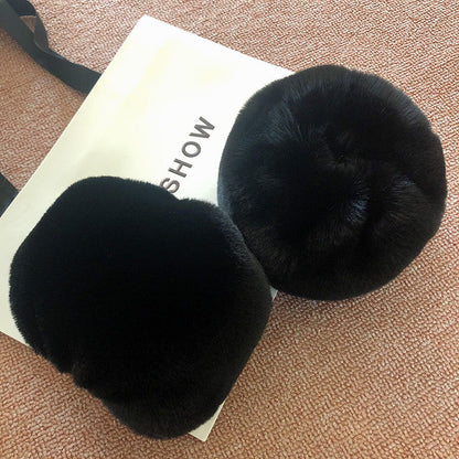 Cache-oreilles pour femmes Doux Peluche Chaud