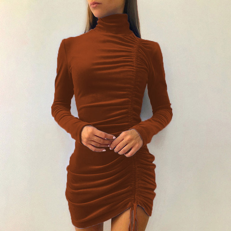 Robe élégante pour femme effet velours