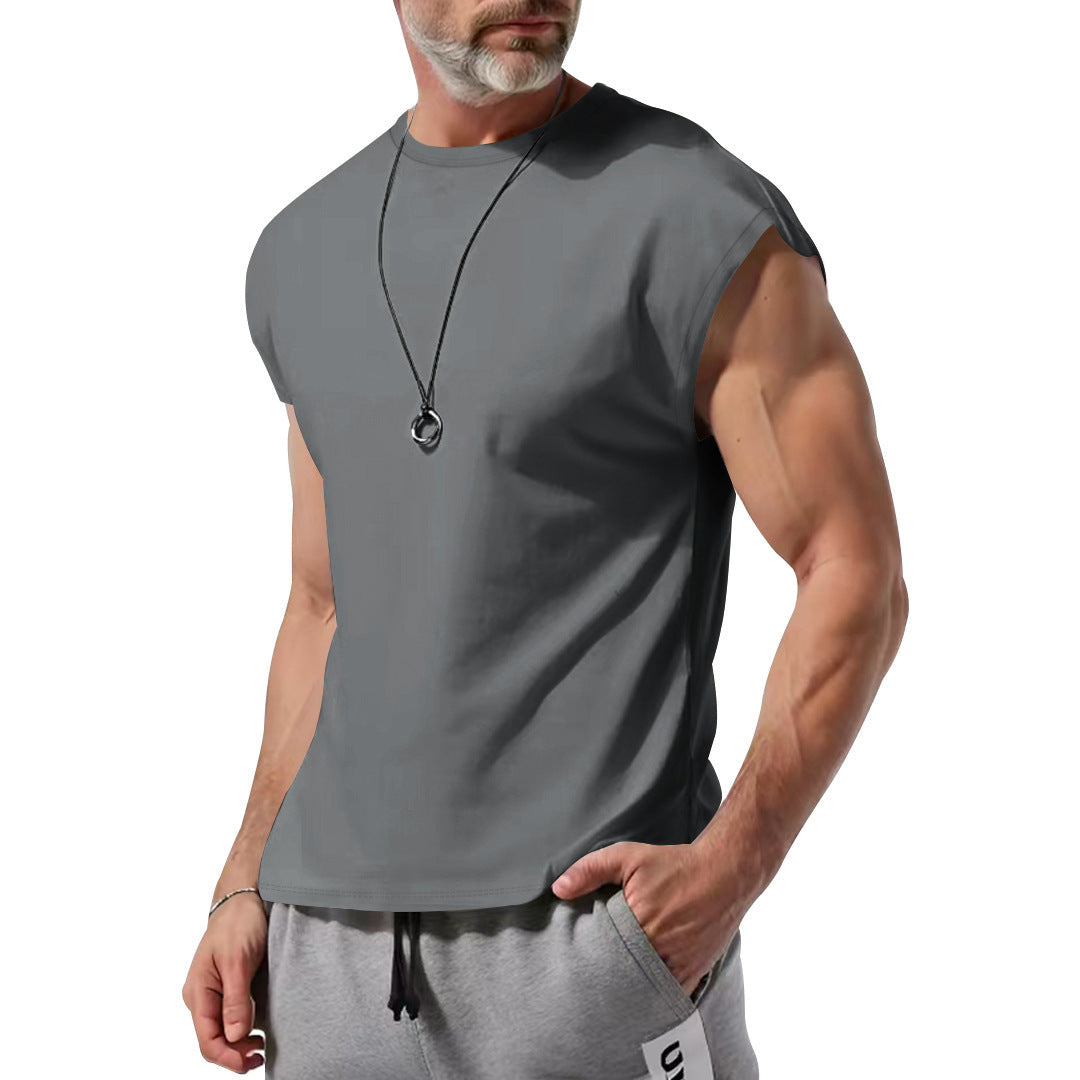 T-shirt de sport pour homme Respirant Confort Coton