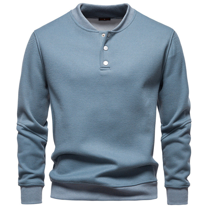 Pull-over homme à manches longues texturé moderne