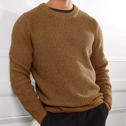 Pull en tricot pour homme Col rond Élégant Moderne