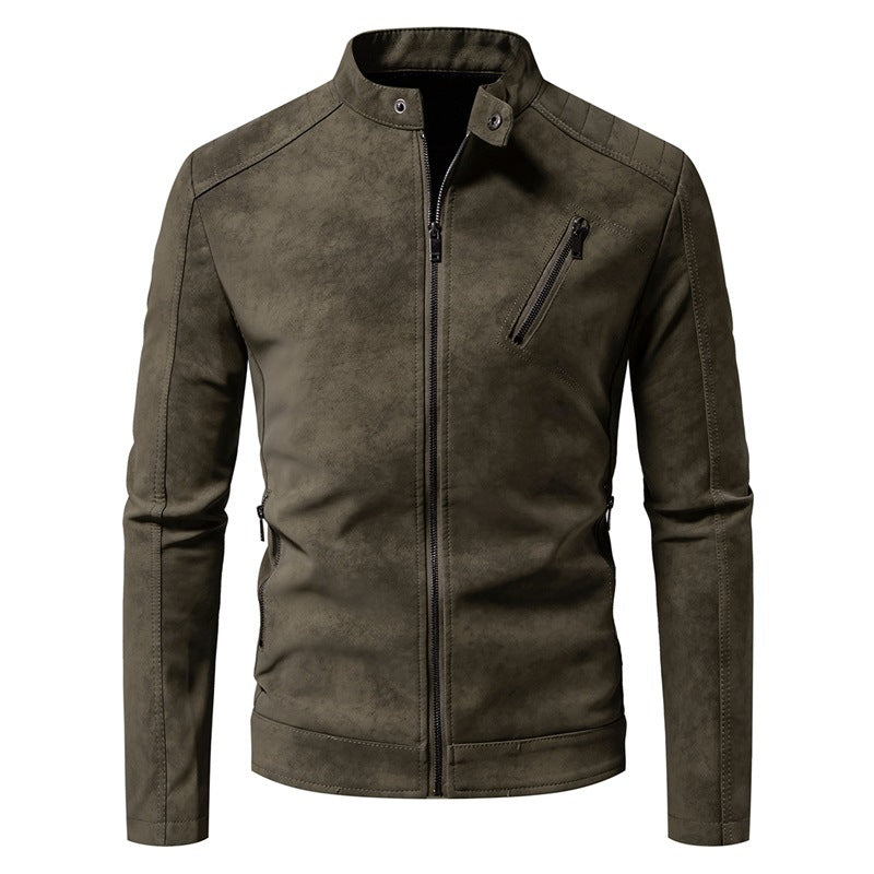 Blouson en cuir homme style motard moderne