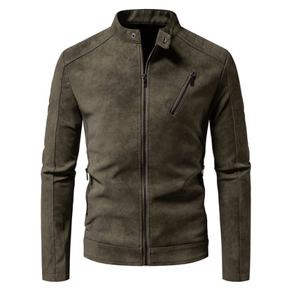 Blouson en cuir homme style motard moderne