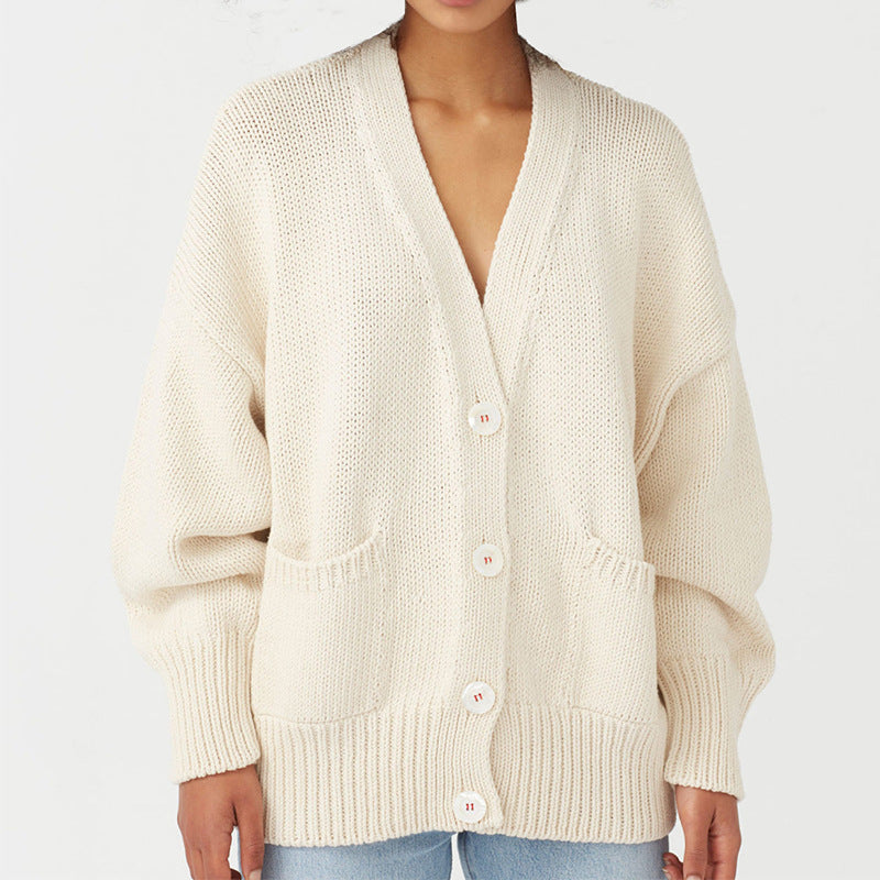Gilet en grosse maille pour femme, grande taille, élégant