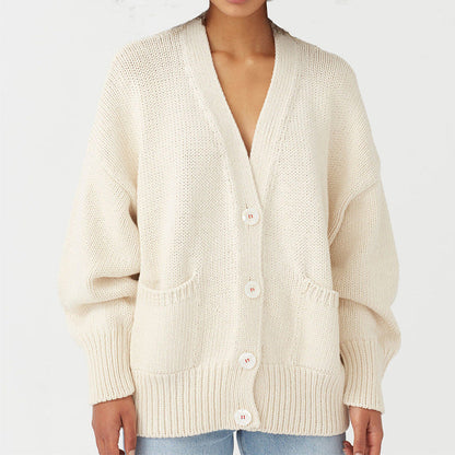 Gilet en grosse maille pour femme, grande taille, élégant