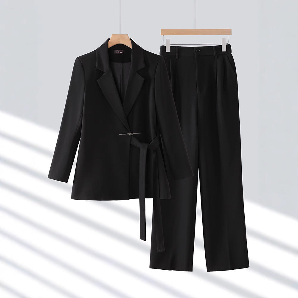 Combinaison élégante Sur mesure Coupe blazer ajustée Tissu de luxe