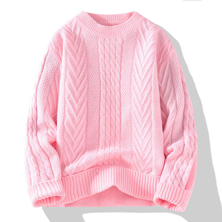 Herren Strickpullover Modern Rippmuster Elegantes Design - IdealeKleiden