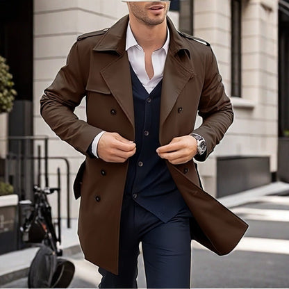 Trench-coat classique homme avec poches