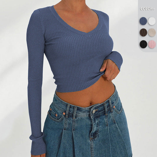 Damen Oberteil Figurformend Langarm Top Stretch - IdealeKleiden