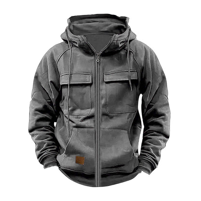 Veste à capuche fonctionnelle pour homme avec grandes poches