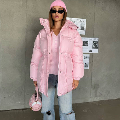 Parka en duvet oversize chaud et élégant pour femme