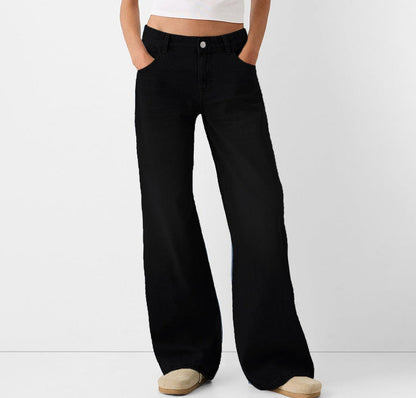 Jeans femme coupe large style rétro