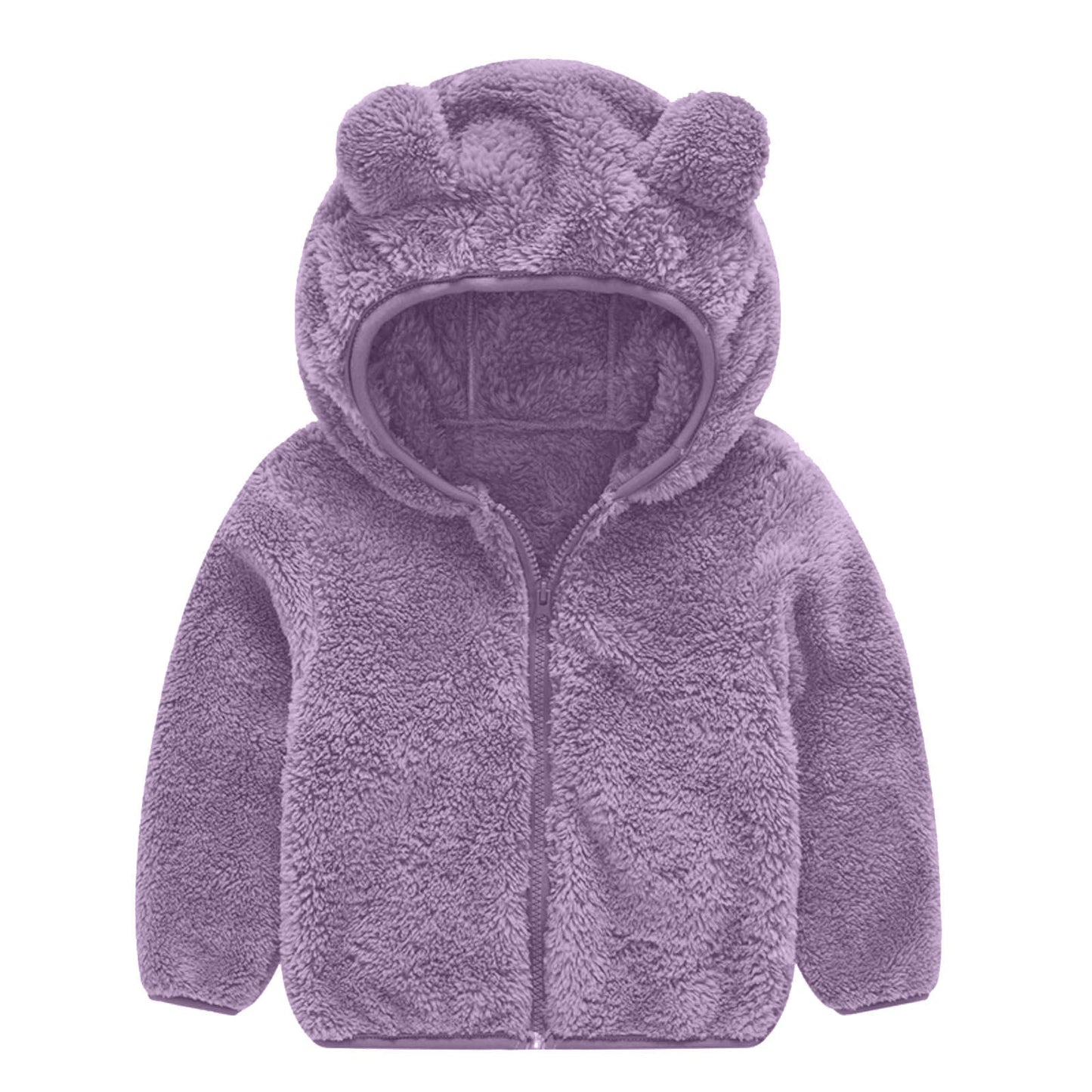 Veste polaire femme Oreilles d'ours Bonnet chaud Doux et confortable