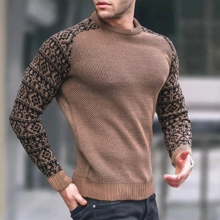 Pull en maille homme Motif graphique Style tendance