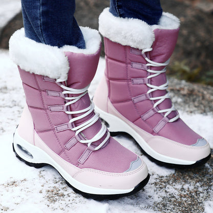 Chaussures femme Bottes Tige mi-haute À lacets