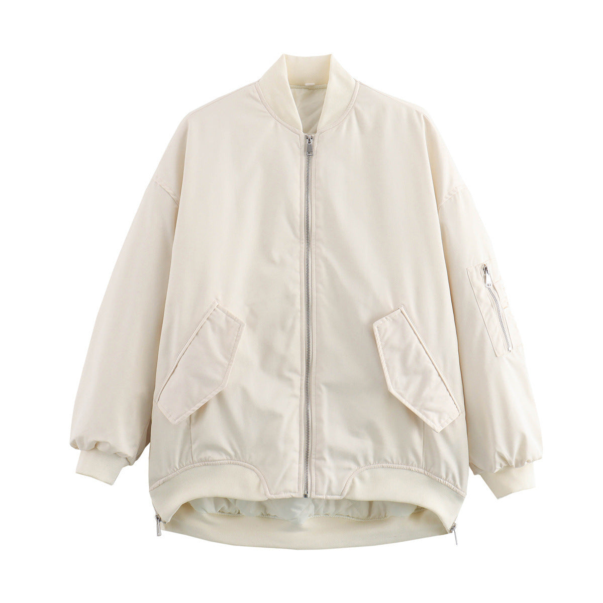 Bomber blouson femme sportif décontracté avec poches