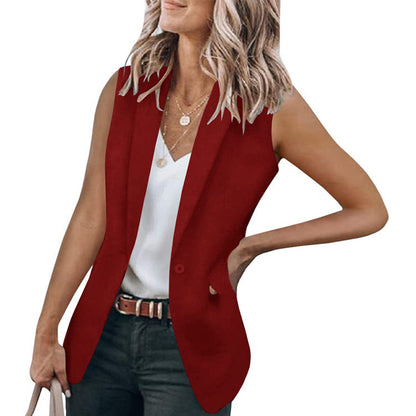Blazer sans manches pour femme Moderne Élégant