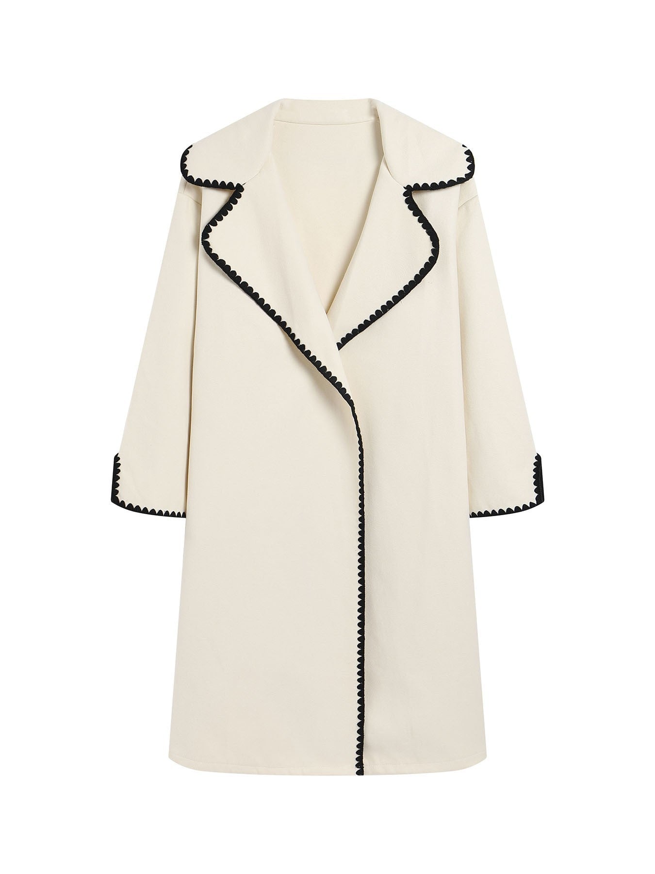 Grand coupe-vent en laine grande taille